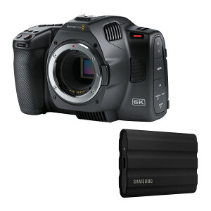 �y�������K�i�zBlackmagic Design Blackmagic Pocket Cinema Camera 6K G2 + Samsung T7 Shield Portable SSD 2TB �Z�b�g���f��