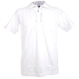 ジム 春夏 ポロシャツ 半袖 ホワイト 白 M/L/LL サイズ メンズ カジュアル 男性 40代 50代 60代 70代 gim