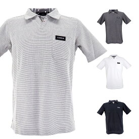 LL(50) サイズ ポロシャツ 鹿の子 開襟 半袖 シャツ-半袖ポロ グレー 灰色 春夏 半袖 コードビー メンズ カジュアル 男性 40代 50代 60代 70代 中年 地味