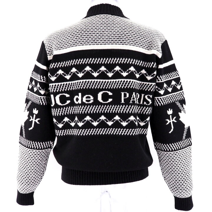 楽天市場】秋冬 ハーフジップ セーター M(46) サイズ ブラック 黒 長袖  