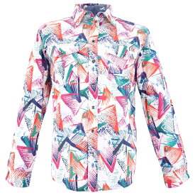 LL(50) サイズ ダブルポケット シャツ-長袖 オレンジ 橙 春秋 長袖 コードビー メンズ カジュアル 男性 40代 50代 60代 70代 中年