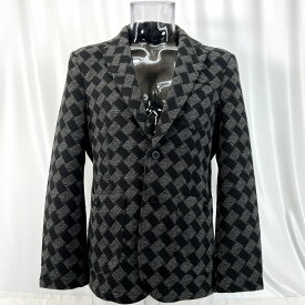 48(L) サイズ 立体感ある生地が個性を演出 ストレッチ ジャケット ブラック 秋冬 長袖 コードビー メンズ カジュアル 男性 40代 50代 60代 70代 中年 アウター 秋 10月