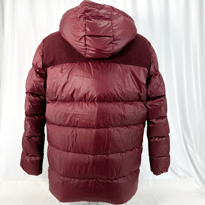 楽天市場】秋冬 ワインレッド ジップアップ ダウンジャケット 肩掛け 