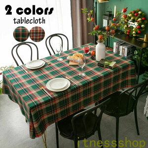 140*180cm �e�[�u���N���X �e�[�u���}�b�g �k���� �z �l�p�` �����` �e�[�u���J�o�[ �h�� ����h�~ �`�F�b�N�� �������ȒP ������� ���� �N���X�}�X�� �H��J�o�[ 2�F