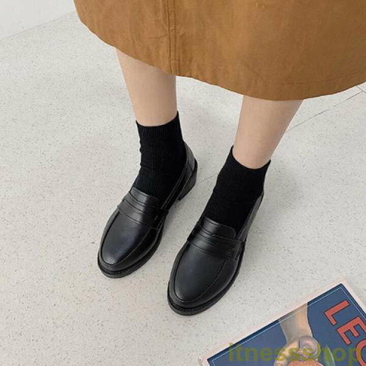 楽天市場】新品 ブラック コインローファー ブラック エナメル 