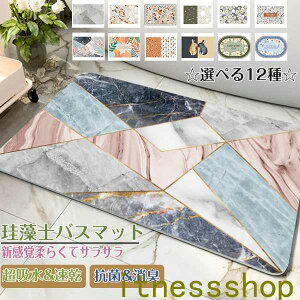 珪藻土バスマット40x60cm~ 60*90cm 大判 サイズ 珪藻土マット 風呂 バスマット 足ふきマット 速乾 珪藻土 キッチンマット 滑り止め 浴室 洗面所 吸水 速乾 抗菌 滑り止め 北欧 脱衣所 吸水マット