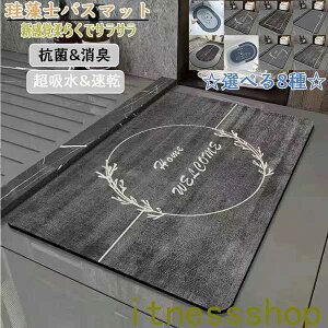 珪藻土バスマット40x60cm~ 80*120cm 大判 サイズ 珪藻土マット 風呂 バスマット 足ふきマット 速乾 珪藻土 キッチンマット 滑り止め 浴室 洗面所 吸水 速乾 抗菌 滑り止め 北欧 脱衣所 吸水マット