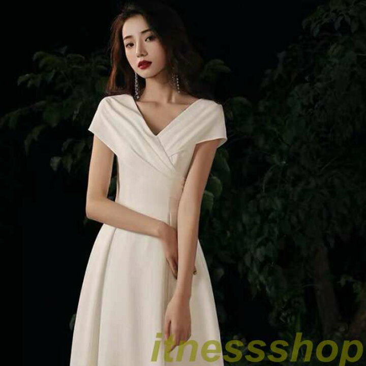 楽天市場】新品 ドレス ウェディングドレス 高品質 前撮り ワンピース 