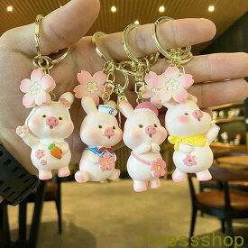 新生活 ギフト キーホルダー おしゃれ かわいい 動物 豚 diy 韓国ファッション プレゼント 贈り物 誕生日 鍵 キッズ カギ 小物 シリカゲル バッグチャーム チャーム アクセサリー 卒園 記念 ギフト カップル