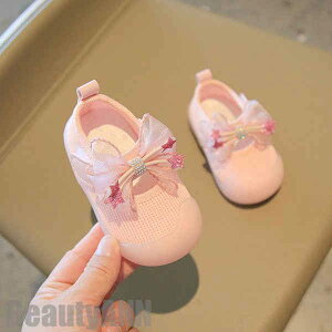 新生活 ベビーシューズ ルームシューズ 赤ちゃん靴 ベビー靴 リボン付きトレーニングシューズ 春夏秋 女の子 軽量 ファーストシューズ プレシューズ 公園 お出かけ 出産祝い 新生児 柔らか