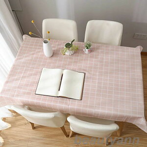新生活 テーブルクロス 撥水加工 6色 4サイズ ビニール 滑り止め 長さ調節 北欧 おしゃれ 格子柄 90x137 137x137 137x180cm 食卓カバー カバー 長方形 正方形 角型 家庭用 業務用 ダイニング キッチン