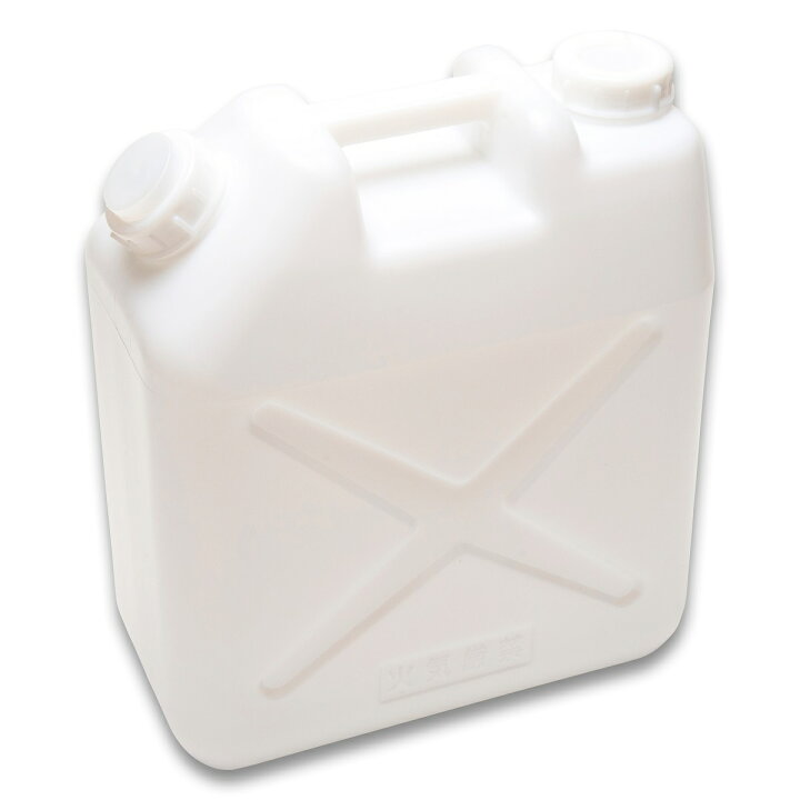 楽天市場 ２０ｌ ポリ缶 白 水缶 レジャー ポリタンク ２０ｌ 水タンク ポリ缶 ノズル付き ポリショップ