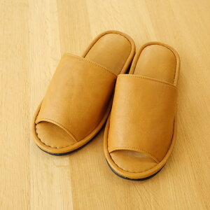 【レザースリッパ】紳士 抗菌合皮 メンズサイズ 日本製 ビニール製 レザー 来客用 トイレ 室内履き シンプル おしゃれ ルームシューズ 事務所 入学式 卒業式 病院 歯医