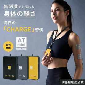 伊藤超短波 公式 ATmini CHARGE 低周波治療器 【前田健太選手愛用】 コンパクト 電気治療器 家庭用 膝 肩 足 首 腰 肩こり 電気マッサージ機 筋肉痛 神経痛 疲労回復 スポーツ マイクロカレント 微弱電流 スポーツ