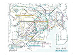東京カートグラフィック 鉄道路線図 レジャーシート 首都圏 日本語 RLSJ
