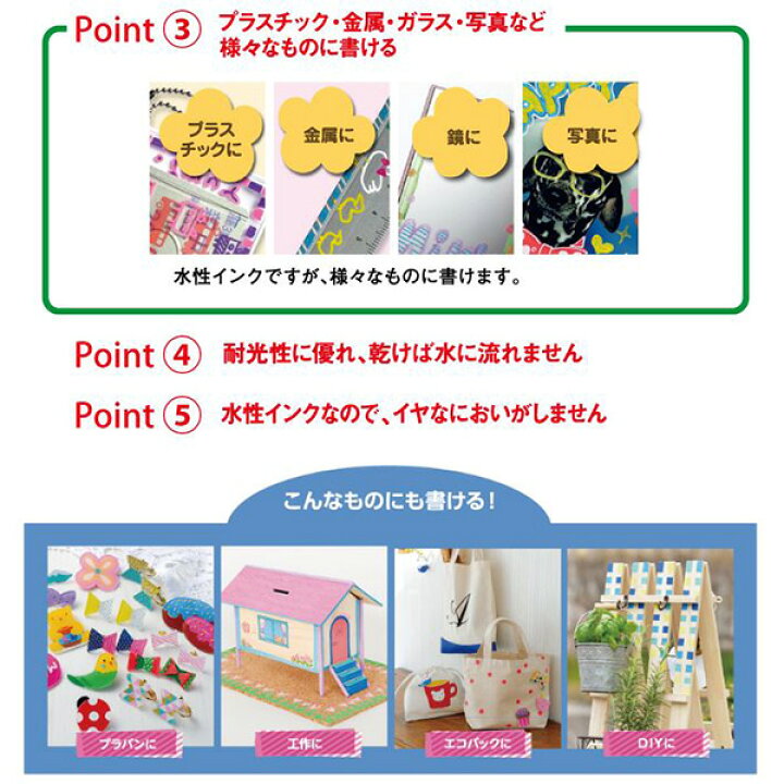 楽天市場】ランキング受賞!! 三菱鉛筆 uni ポスカ 水性サインペン 中字 