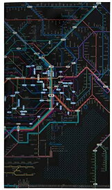 東京カートグラフィック 鉄道路線図 チケットホルダー 首都圏日本語 ブラック RTHSJB