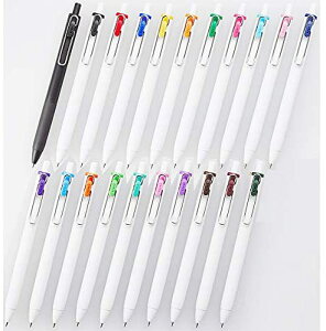 三菱鉛筆 ゲルインクボールペン ユニボールワン0.38mm 全20色 21本セット