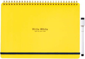 学研ステイフル Write White ホワイトボードノート BD120-10YL イエロー