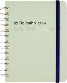 デルフォニックス 2024年 手帳 ロルバーン ダイアリー M (マンスリー) ラテ ライトグリーン 140004-244