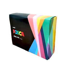 ランキング受賞!! 三菱鉛筆 ポスカ 中字 PC-5M 全29色セット ケース入り POSCA マジック マーカー ガラス 金属 顔料 POP ゴールド ギフト プレゼント 大人 子供