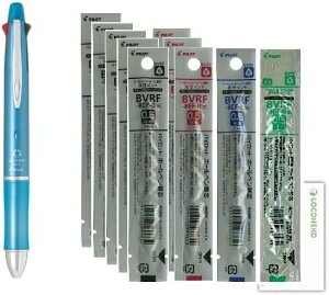 パイロットドクターグリップ4+1 0.5極細+シャープ0.5 P-BKHDF1SEF-IL アイスブルー 本体 + 替芯