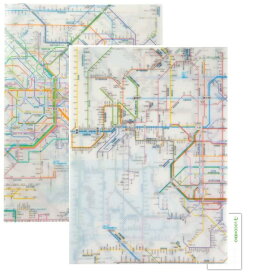 ランキング受賞!! 東京カートグラフィック クリアホルダー 見開きA3+ロコネコカード (鉄道路線図 首都圏/関西圏)