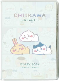 APJ 2026年 ダイアリー 10月始まり B6 [マンスリー&ウィークリーブロック] コミックデザインちいかわ/ うにうに 1000137328