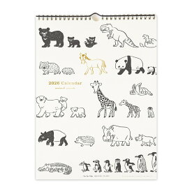 ランキング受賞!! RYU-RYU 2026年 カレンダー 壁掛け (日始) アニマルパレードカレンダー CK2607