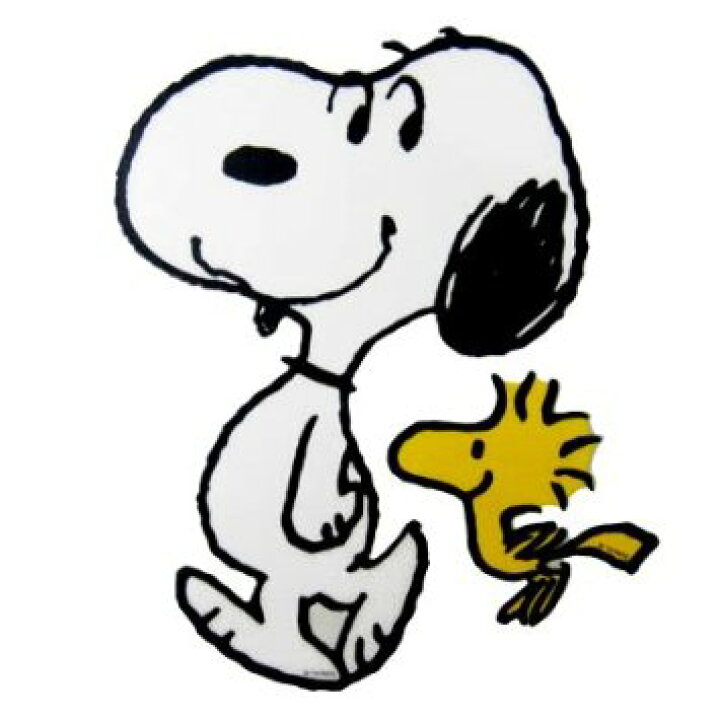 楽天市場 メール便ok スヌーピー ｐｅａｎｕｔｓ 少し大きい ウォールステッカー スヌーピーとウッドストック ロコネコ