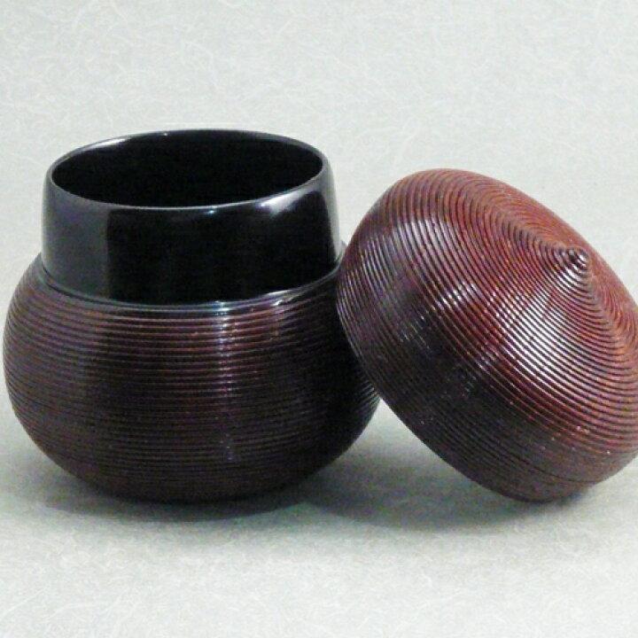 楽天市場】【茶道具】【薄茶器】【送料無料】糸目瓢茶器越前塗（紙箱 