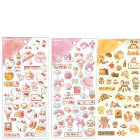 サンリオ シール マイメロディ ハローキティ チップとデール かわいい キュート 9×30cm マスキングテープ素材 金箔 カミオジャパン 文房具