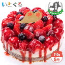 あまおう苺ゴロゴロジェラートアイスケーキ 5号 15cm径 福岡県産あまおうを贅沢に使ったアイスケーキ　贈答品 ギフト …