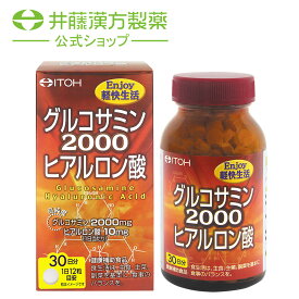 グルコサミンサプリメント【グルコサミン2000ヒアルロン酸 約30日分 300mgX360粒】グルコサミン ヒアルロン酸【井藤漢方製薬】