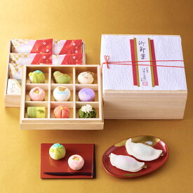 お正月 送料無料 宇治抹茶 京菓子 おせち 二段重 慶 お正月限定 上生菓子 桐箱入り § 京都名物 和菓子 お菓子 伊藤久右衛門 練り切り お取り寄せ 菓子おせち 和 スイーツおせち ギフト 御年賀 御正月 お年賀 2026 大晦日 お節 迎春菓子 おもてなし