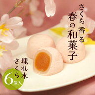 いと重菓舗 季節限定 埋れ木 さくら 6個入 和菓子 ギフト 滋賀 彦根 手土産 お供え物 スイーツ ホワイト…