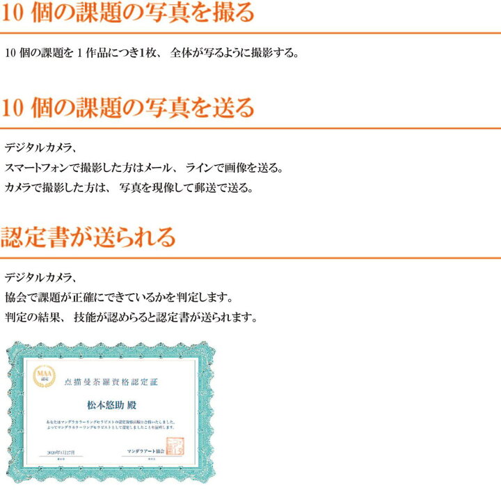 楽天市場】点描曼荼羅 講師 資格 認定 講座 通信教育 マニュアル 点描 
