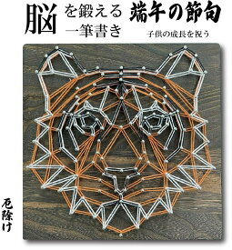 五黄の寅 ストリングアート 糸かけ釘 トラ 虎 制作キット 工作キット ハンドメイドキット おしゃれ 手作りキット 手芸キット 材料セット ビギナー 暇つぶし グッズ 簡単 初心者 小学生 子供 低学年 高学年 干支 縁起物 プレゼント 糸かけアート ストリング アート 夏休み