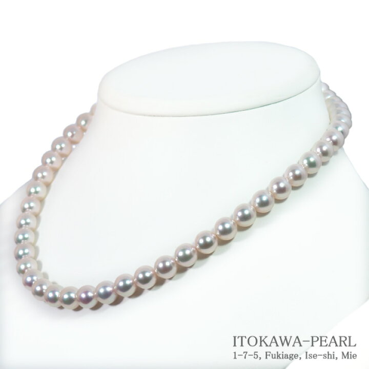 楽天市場】オーロラ天女・花珠真珠あこや真珠ネックレス＜8.5～9mm 