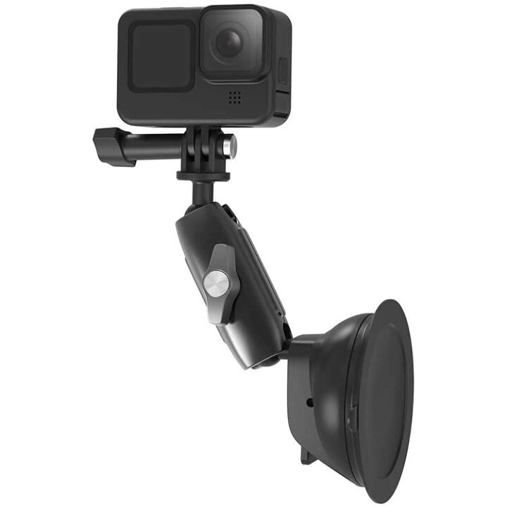 楽天市場 Gopro Insta360 車載カメラ用 吸盤マウントカメラ カーマウント サクションカップマウント フロントガラスホルダー車載マウント 360度回転 強力吸引 電話ホルダー付 イトー商店