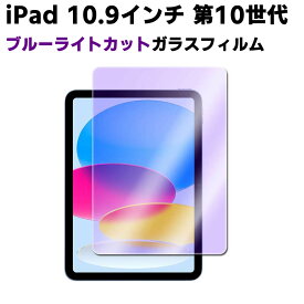 iPad 10.9インチ 第10世代 2022年型 ブルーライトカット強化ガラス 液晶保護フィルム ガラスフィルム 耐指紋 撥油性 表面硬度 9H 業界最薄0.3mmのガラスを採用 2.5D ラウンドエッジ加工 アイパッド10.9
