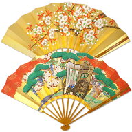 飾り京扇子 高級仕舞扇子 藤御所車/桜 飾り