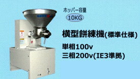 丸七製作所 横型餅練機(単相モーター内蔵)【代引不可/個人宅不可/マルシチ】