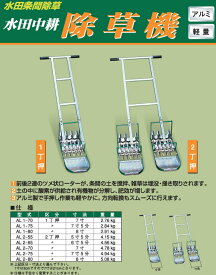 手押し除草機 2丁押7寸5分 AL2-75 【代引不可/笹川農機/SASAGAWA】