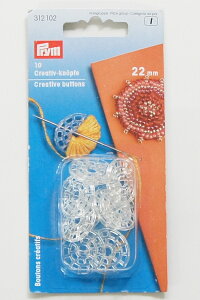 PRYMボタンクリエイト (小)直径22mm 10個入・(大)直径36mm 6個入   1612102・1612103