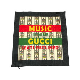 【中古SA/極美品】GUCCI グッチ スカーフ 63×63 ソニーミュージックコラボ 100周年 MUSIC IS MINE ユニセックス 20439408