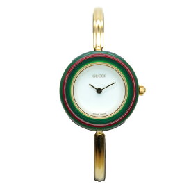 【中古AB/使用感小】GUCCI グッチ 腕時計 チェンジベゼル シェリーライン クォーツ 替えベゼル×11 レディース 11/12.2 ゴールド 20456209