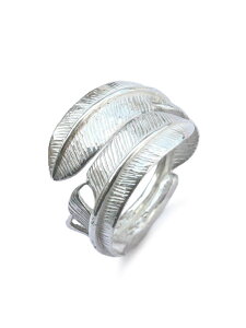 Silver Dollar Craft Vo[_[Ntg y Small Double Feather Ring / X[ _u tFU[ O z[ Ki ] w CfBAWG[ Vo[ 925  yA v[g Mtg jZb