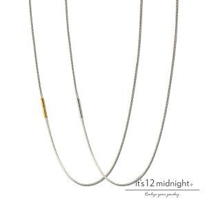 it's 12 midnight Cbc gDG ~bhiCg y Seamless Snake Chain Necklace ( 49cm ) Xl[N`F[ lbNX [ M-N011-49 ]z[ Ki ] y_g Vo[  v[g Vv Y f
