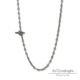 it's 12 midnight イッツ トゥエルヴ ミッドナイト 【 ANCHORCHAIN NECKLACE ( OX ) / アンカーチェーン ネックレス ( 燻し )】[ 正規品 ] チェーンネックレス シルバー 銀 マンテル Y字ネックレス シンプル プレゼント メンズ レディース ユニセックス 人気 【 送料無料 】